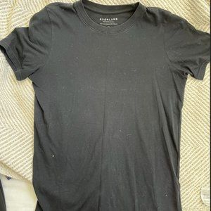 Everlane Black Short-Sleeved T-shirt, Size S